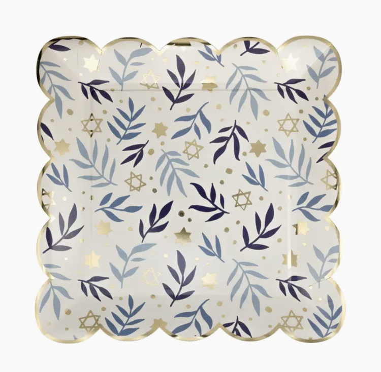 My Mind's Eye Stars & Branches Scalloped Square Plate