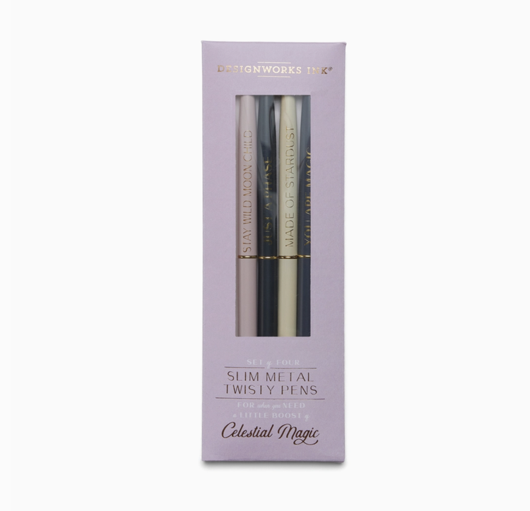 Designworks Ink Celestial Twisty Slim Metal Pen Set