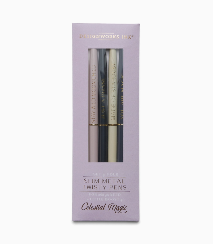 Designworks Ink Celestial Twisty Slim Metal Pen Set