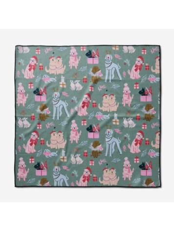 Geometry Christmas Doggos Dog Towel