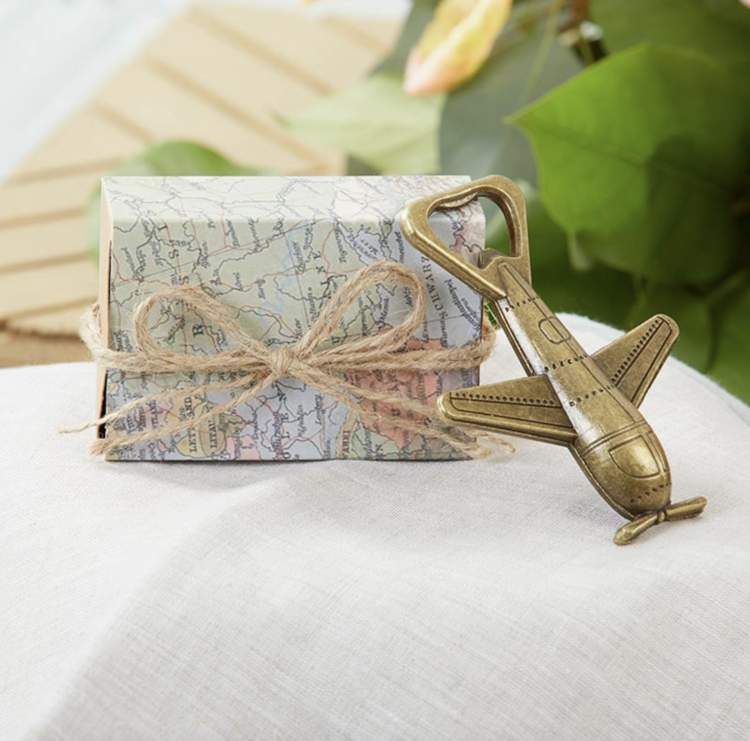Kate Aspen "Let the Adventure Begin" Airplane Bottle Opener