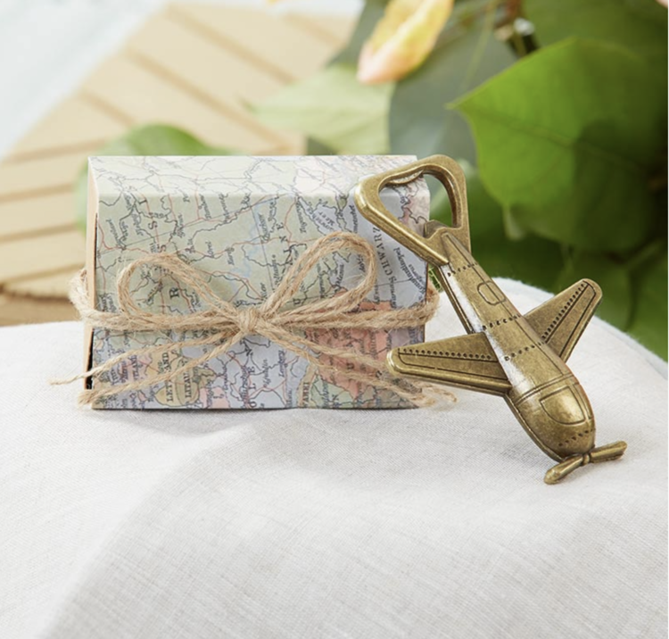 Kate Aspen "Let the Adventure Begin" Airplane Bottle Opener