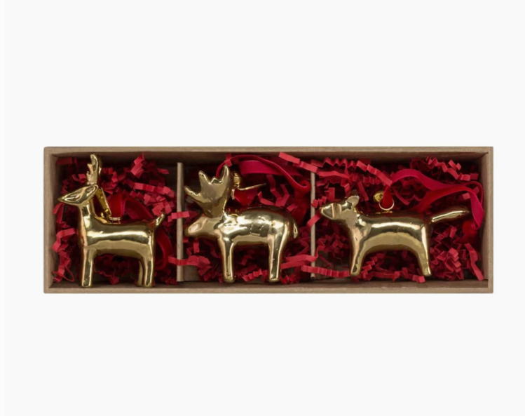 Made Market Co. Woodland Ornament Set Gold