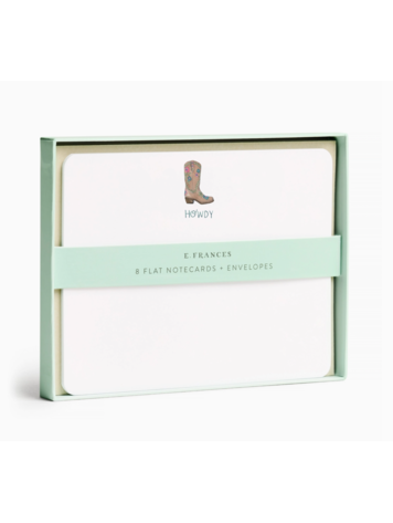 E. Frances Paper Studio Cowboy Boot Flat Notes