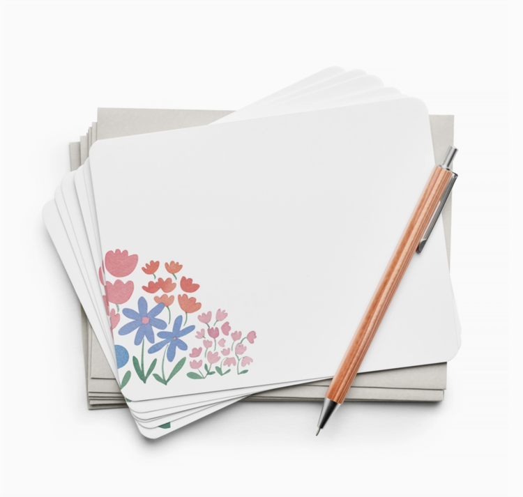 E. Frances Paper Studio Flower Patch Flat Notes