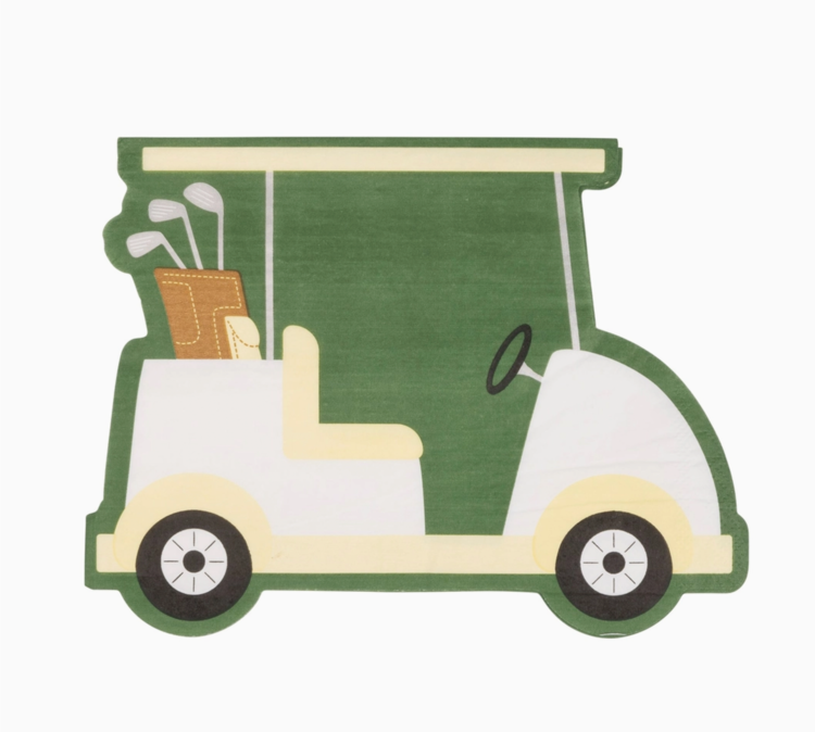 My Mind's Eye Golf Cart Shaped Napkins