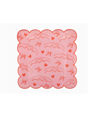 My Mind's Eye Heart You Patterned Plate