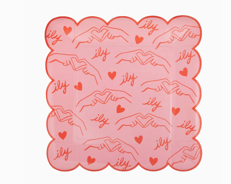 My Mind's Eye Heart You Patterned Plate