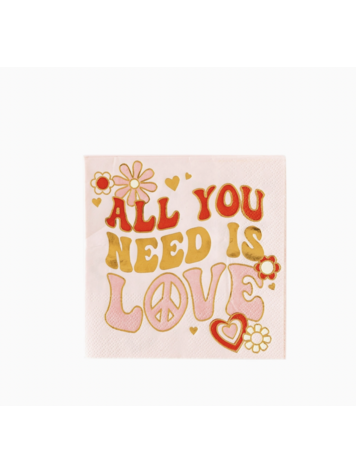 My Mind's Eye All You Need Is Love Napkin
