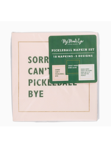 My Mind's Eye Pickleball Sayings Napkin Set