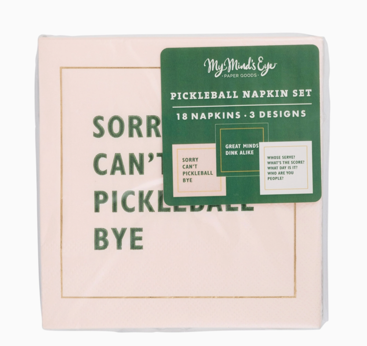 My Mind's Eye Pickleball Sayings Napkin Set