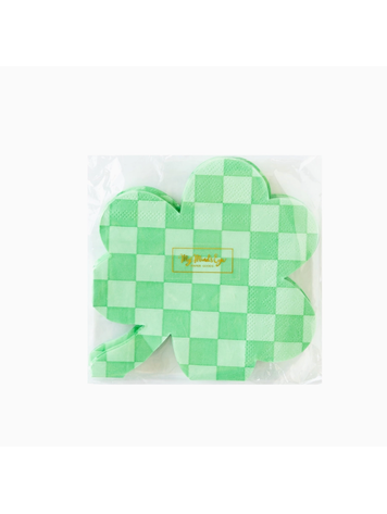 My Mind's Eye Checkered Shamrock Paper Napkin