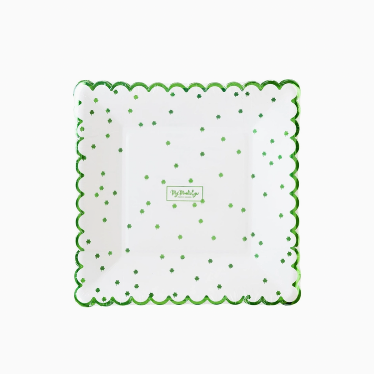My Mind's Eye Little Shamrocks Paper Plate