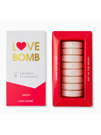 Chez Gagne Letterpress Love Bomb Shower Steamers
