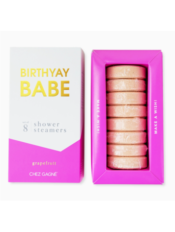 Chez Gagne Letterpress Birthyay Babe Shower Steamers