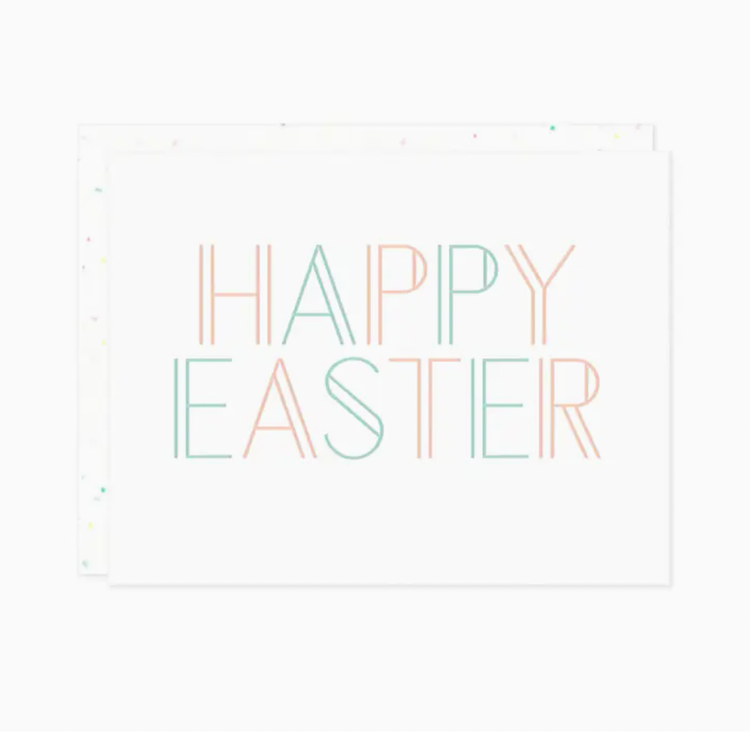 Missive Happy Easter Letterpress