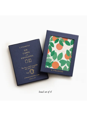 E. Frances Paper Studio Orange Grove Thank You Box Set