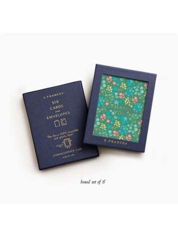 E. Frances Paper Studio Sage Meadow Thank You Box Set