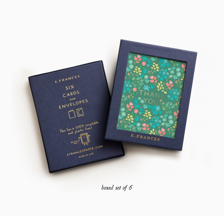 E. Frances Paper Studio Sage Meadow Thank You Box Set