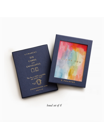 E. Frances Paper Studio Colorful Thanks Boxed Set