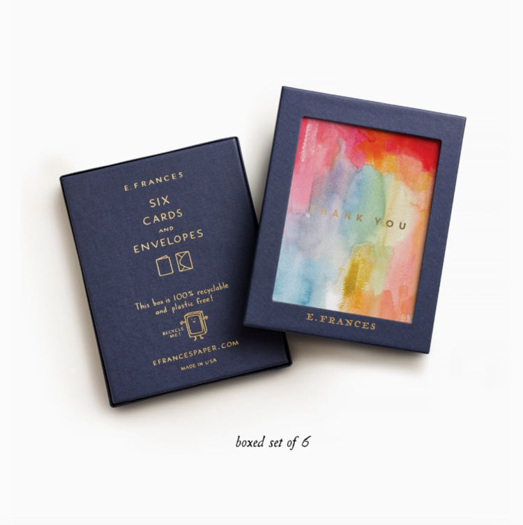 E. Frances Paper Studio Colorful Thanks Boxed Set