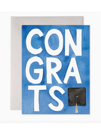 E. Frances Paper Studio Blue Congrats Grad