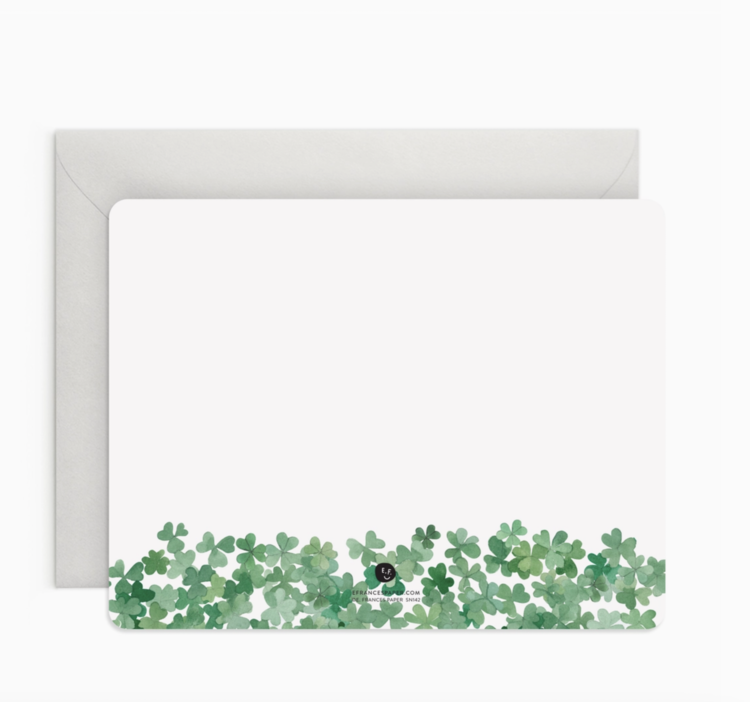 E. Frances Paper Studio Shamrock Flat Notes