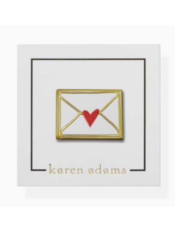 Karen Adams Designs love letter enamel pin