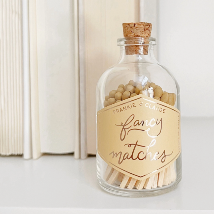 Frankie & Claude Matches in Glass Jar