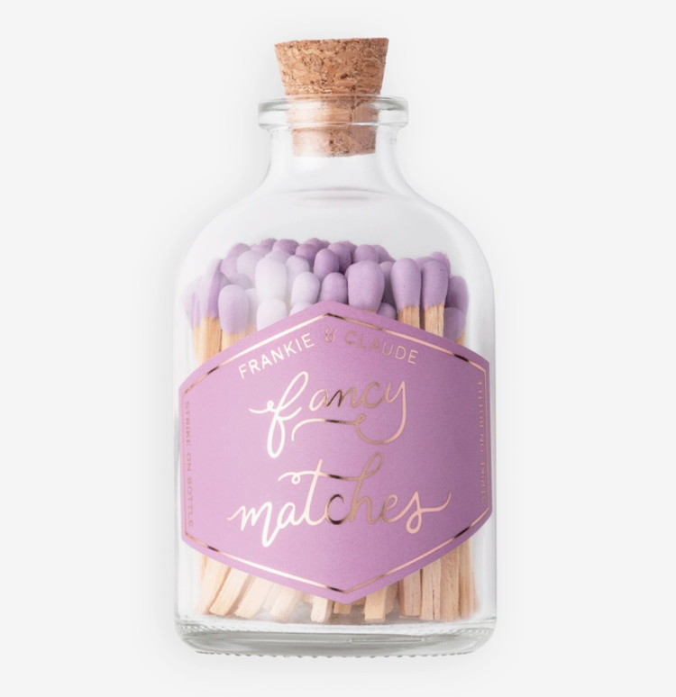 Frankie & Claude Matches in Glass Jar