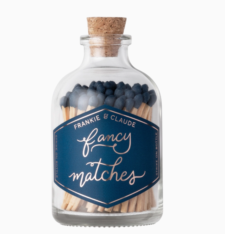 Frankie & Claude Matches in Glass Jar