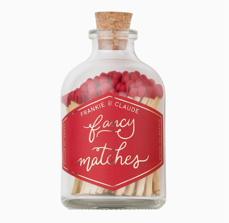 Frankie & Claude Matches in Glass Jar