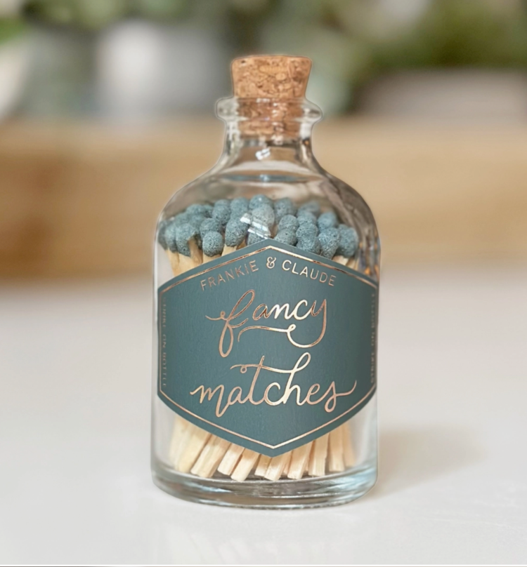 Frankie & Claude Matches in Glass Jar