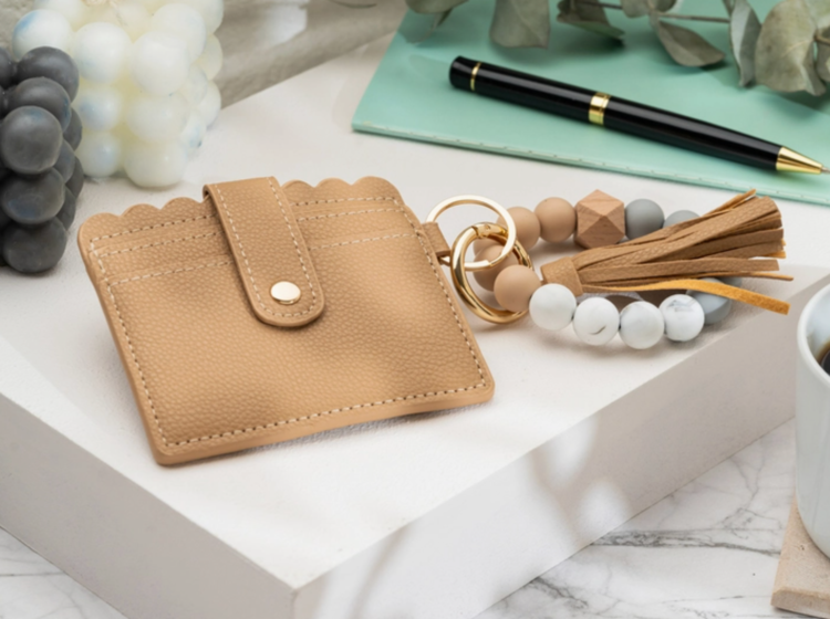 American Leather Goods Leather Keychain Wallet