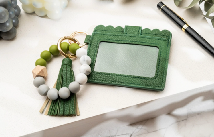 American Leather Goods Leather Keychain Wallet