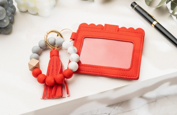 American Leather Goods Leather Keychain Wallet