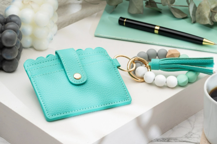 American Leather Goods Leather Keychain Wallet