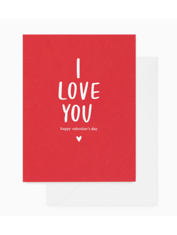 Sugar Paper I love you RED