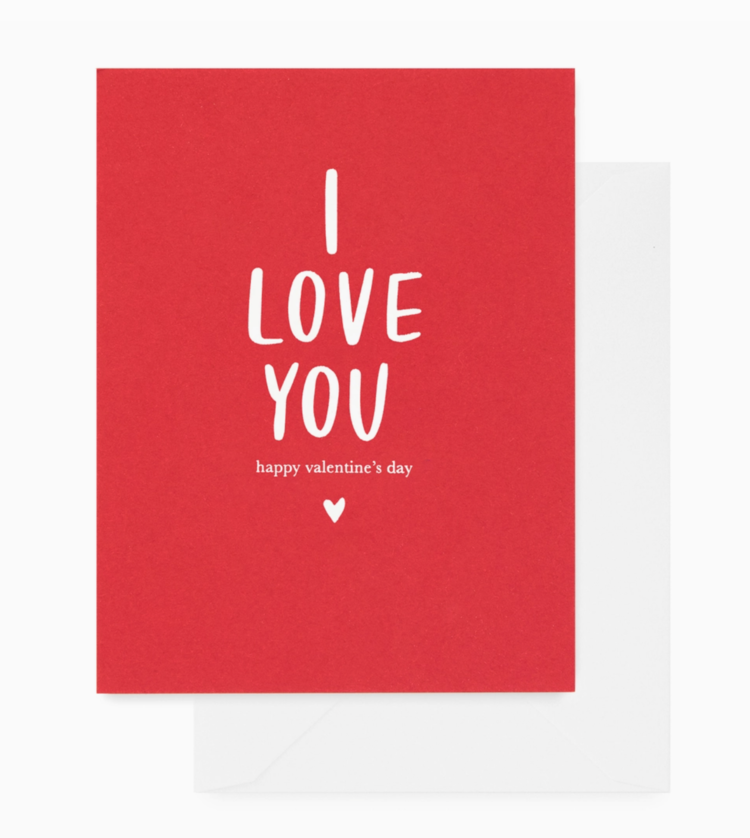 Sugar Paper I love you RED