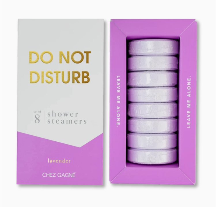Chez Gagne Letterpress Do Not Disturb Shower Steamers