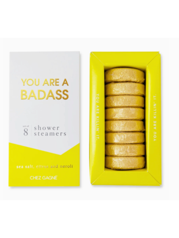 Chez Gagne Letterpress You Are A BadAss Shower Steamers