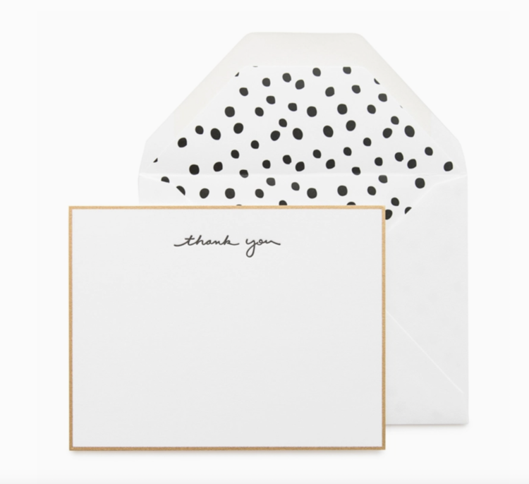 Sugar Paper Scatter Dot Thank You Note