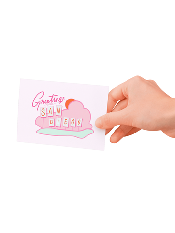 Sweet Paper Custom Greetings From San Diego Postcard