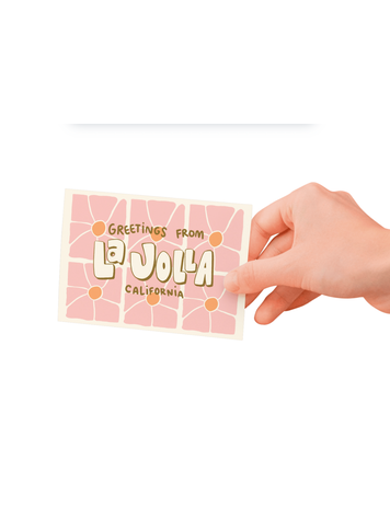Sweet Paper Custom Greetings From La Jolla PostCard