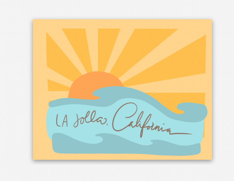 Sweet Paper Custom La Jolla Sun Sticker