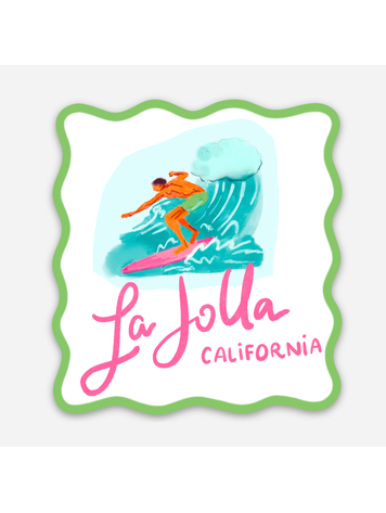 Sweet Paper Custom La Jolla Wave Sticker