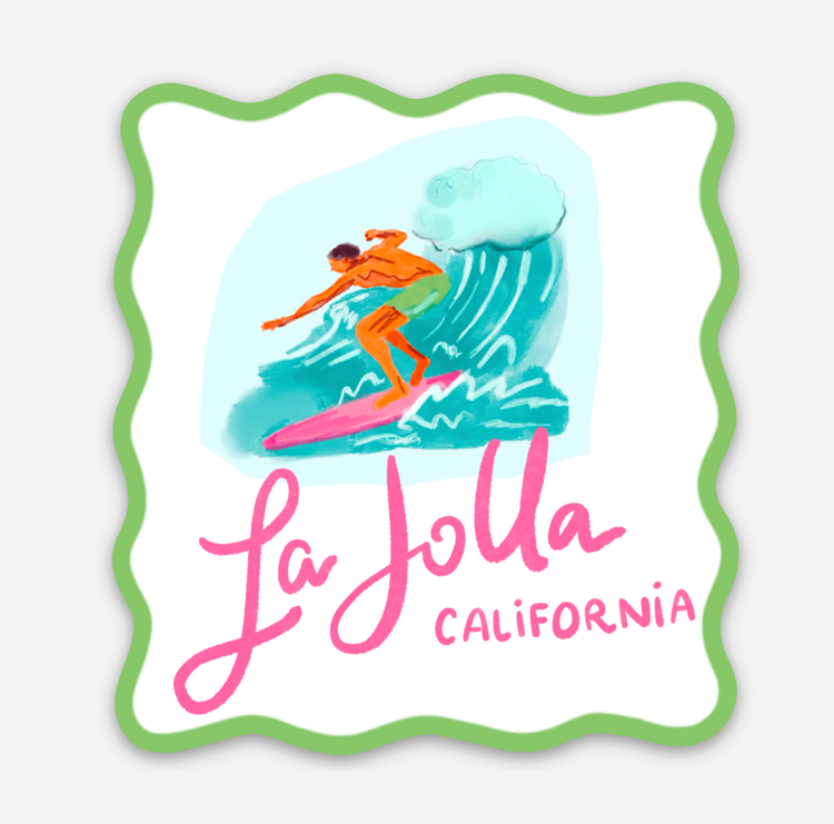 Sweet Paper Custom La Jolla Wave Sticker