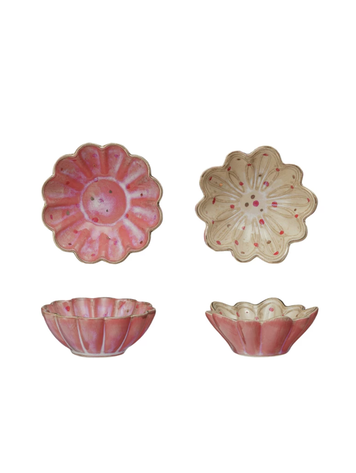 Creative Co-Op Decorative Stoneware Dish