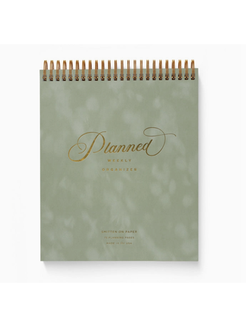 Smitten on Paper Velvet Planner Sage