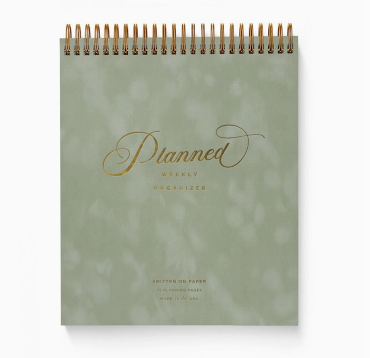 Smitten on Paper Velvet Planner Sage